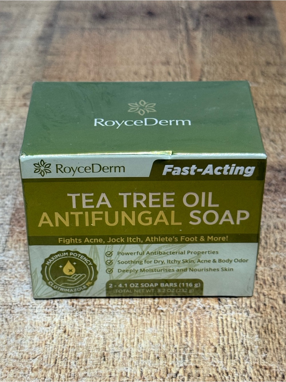 Roycederm Antifungal Tea Tree Soap Antibacterial Treatment for Face & Body